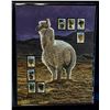 Image 1 : UNFRAMED LLAMA PRINT WITH MINT CLILEAN STAMPS
