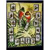 Image 1 : UNFRAMED TROPICAL BIRD PRINT WITH GUYANA STAMPS