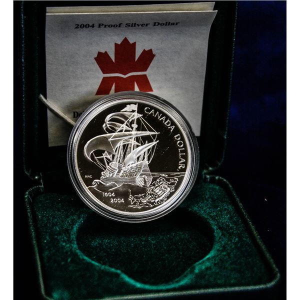 2004 .9999 SILVER PROOF DOLLAR FIRST CANADA SET
