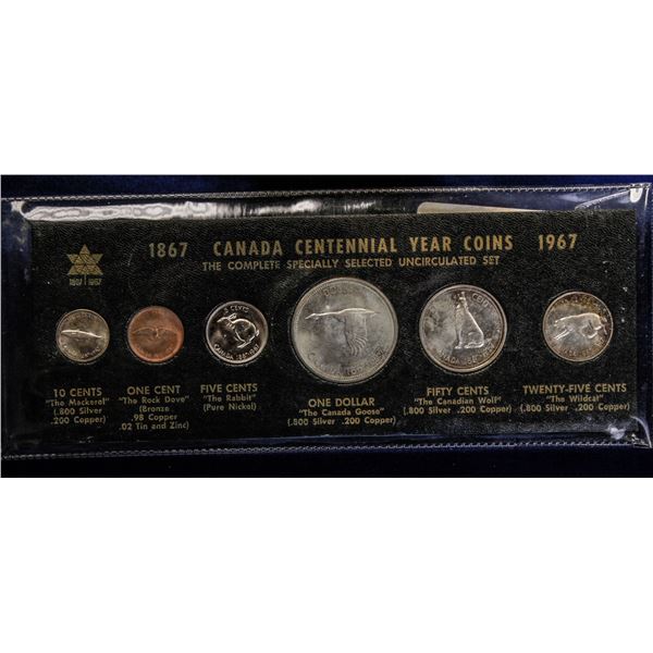 1967 CANADA CENTENNIAL COIN SET IN HOLDER