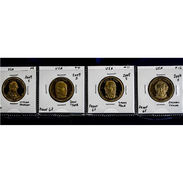 COMPLETE TYPE SET OF 2009 PRESIDENTIAL DOLLARS PRO