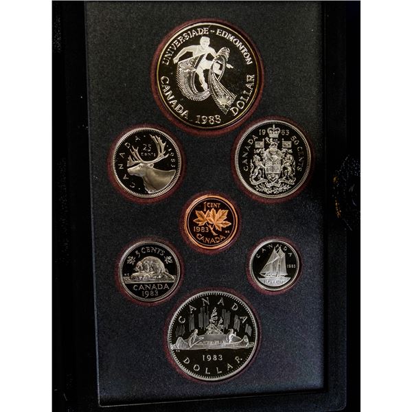 1983 UNIVERSIAD SILVER PROOF COIN SET