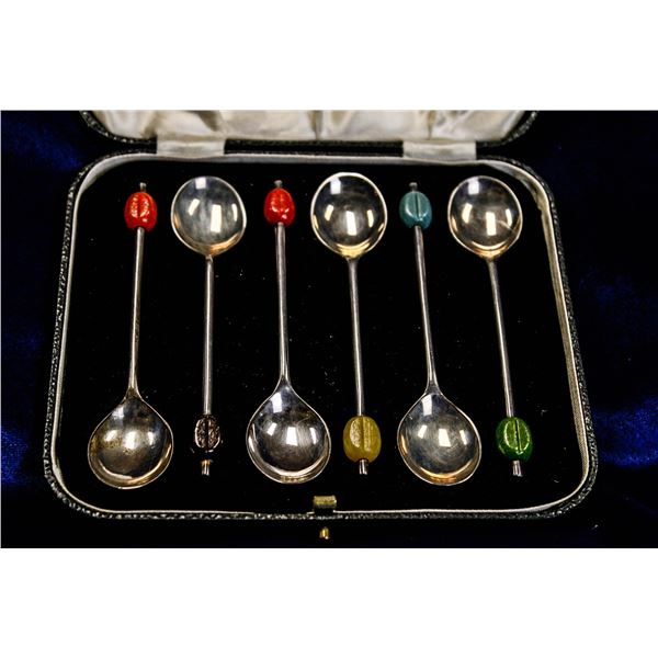 1933 STERLING SILVER COFFEE SPOONS FROM SHEFFIELD