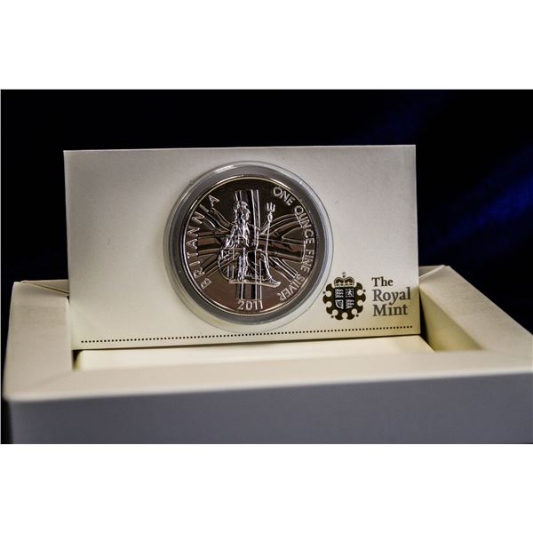 RARE 2011 GREAT BRITAN 1OZ SILVER BRITANNIA COIN