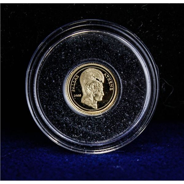 2009 .9999 GOLD $1"PALLAS ATHENE" FROM SAMOA