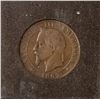 Image 1 : FRANCE NAPOLEON III 1862 5 CENTIME COIN