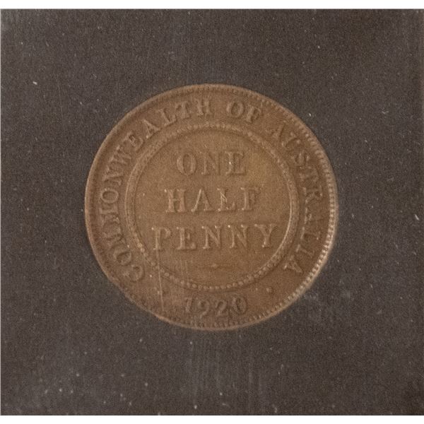 COMMONWEALTH OF AUSTRALIA 1920 HALF PENNY