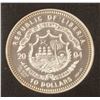 Image 1 : 2004 LIBERIA .999 SILVER $10 COIN WITH GOLD ACCENT