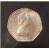 Image 1 : ISLE OF MAN .925 STERLING 50 PENCE COIN 1975