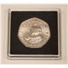 Image 2 : ISLE OF MAN .925 STERLING 50 PENCE COIN 1975