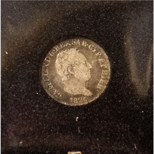 SARDINIA (ITALY) 1826 SILVER 50 CENTESIMI COIN
