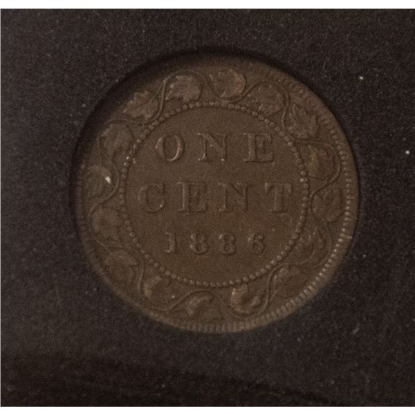 1886 OB2 F+ CONDITION CANADA LARGE CENT