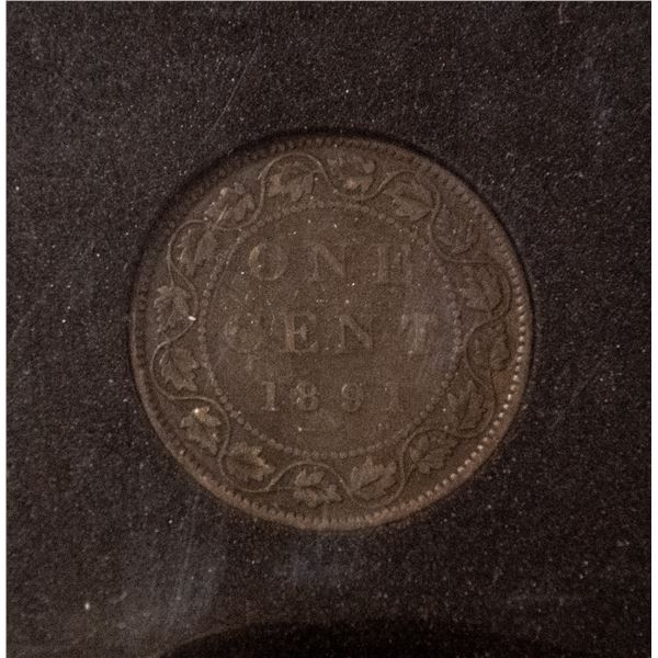 RARE 1891 SM DATE SM LEAVES OB3