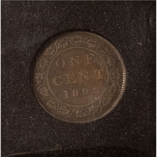 1892 LOW MINTAGE OB3.C VARIETY LARGE CENT