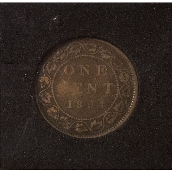 1894 SMALL 4 CANADA LARGE CENT FINE CONDITION