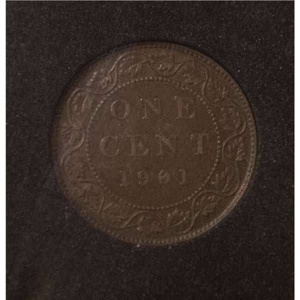 1901 VF+ CONDITION CANADA LARGE CENT