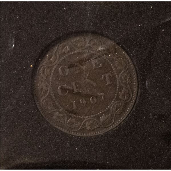 SEMI-KEY 1907H CANADA LARGE CENT