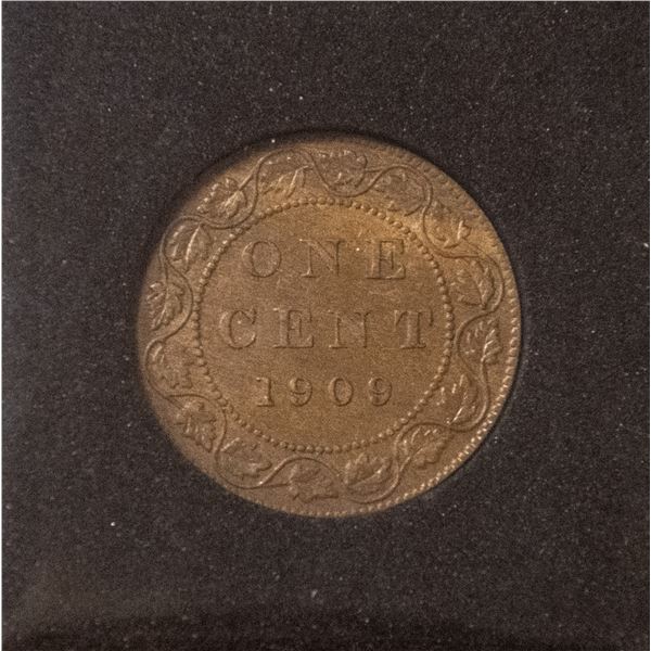 ALMOST UNCIRCULATED 1909 CANADA LARGE CENT