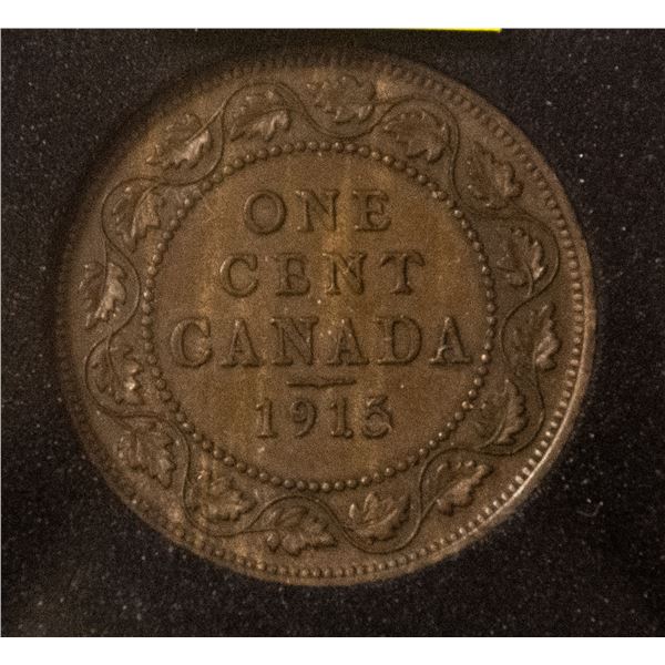 1915 ABOUT UNCIRCULATED CONDITION CANADA LARGE C
