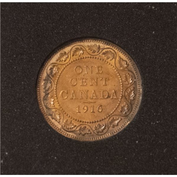1916 ABOUT UNCIRCULATED CONDITION CANADA LARGE CEN