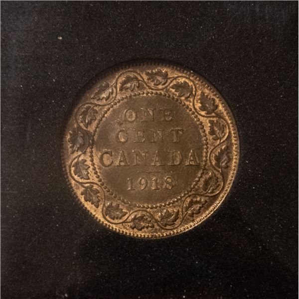1918 ABOUT UNCIRCULATED CONDITION CANADA LARGE CEN