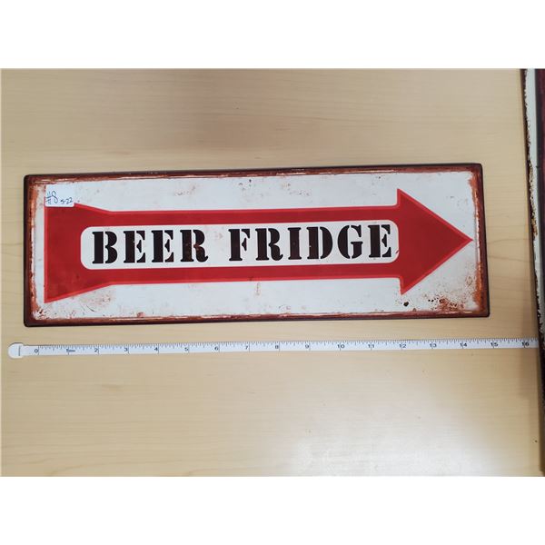 BEER FRIDGE 15 X 5" (METAL)