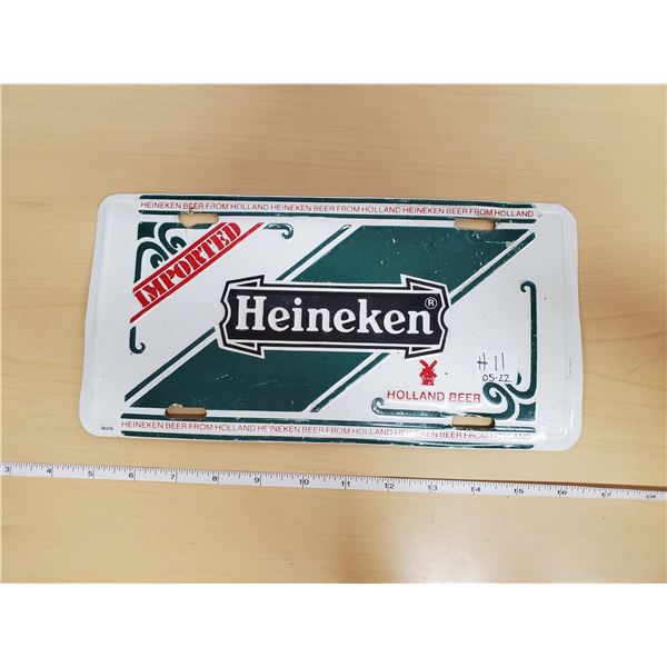 HEINEKEN LICENSE PLATE