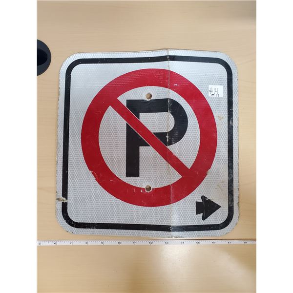 NO PARKING SIGN (METAL) 12 X 12"