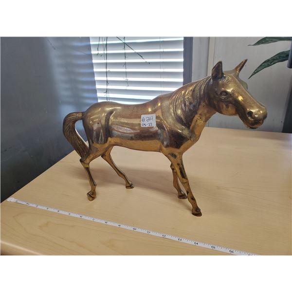 11" BRASS HORSE