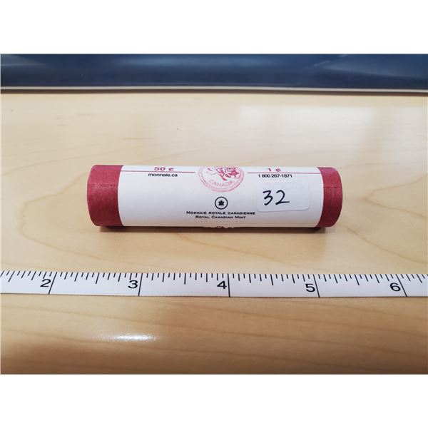 2006 CANADIAN PENNY ROLL (NO MINT MARK, NON MAGNETIC)