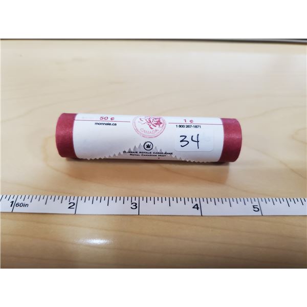 2005 CANADIAN PENNY ROLL (NO MINT MARK)