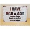Image 1 : TIN SIGN 'OCD ADD'