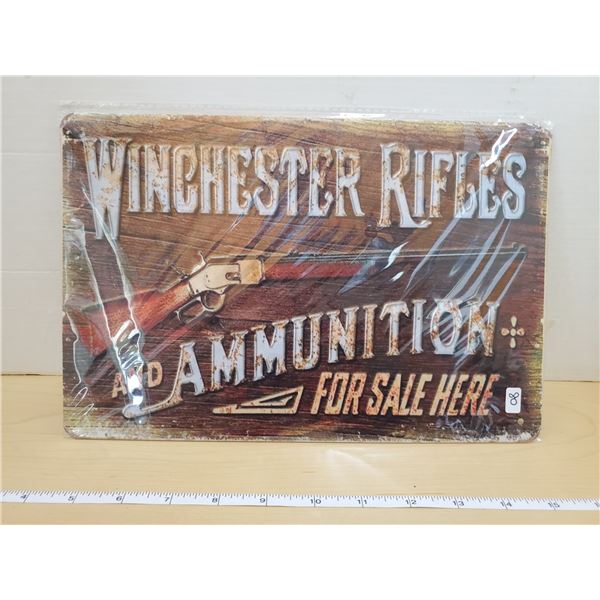 TIN SIGN 'WINCHESTER'