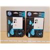 Image 1 : 2 HP 45 INK CARTRIDGES