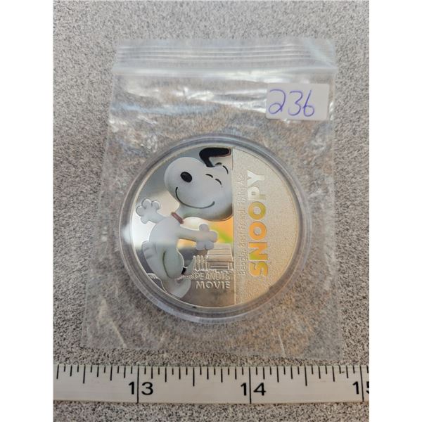 Peanut's movie coin - Snoopy