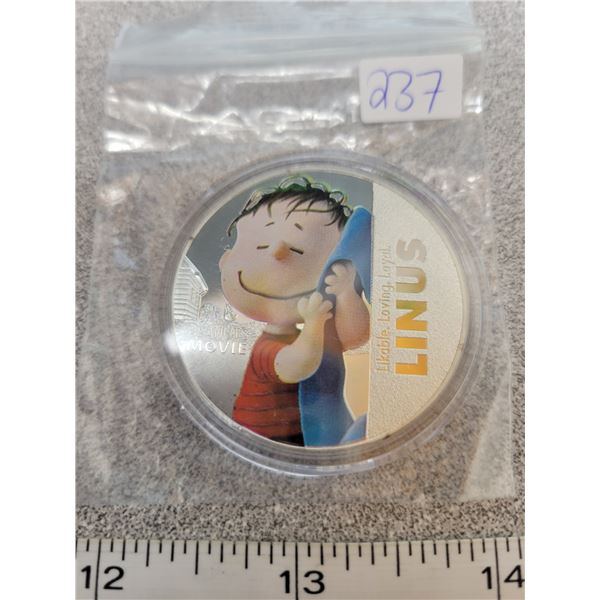 Peanut's movie coin - Linus