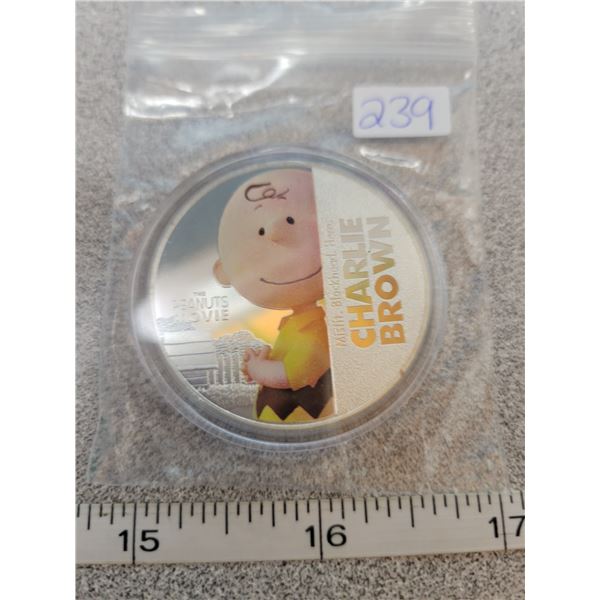 Peanut's movie coin - Charlie Brown