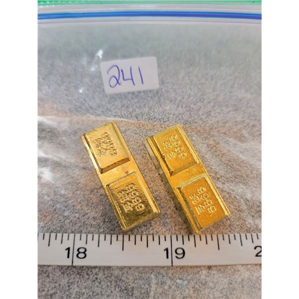 Novelty toy gold bars