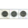 Image 1 : 3 X Canadian Nickel Dollars 85' 86' and 82' Confederation