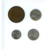 Image 2 : 4 coins - 1921 British Penny, 2014 American Dime, 2013 American Nickel, 1964 American Nickel