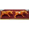 Image 1 : 2 12" Vintage Ceramic Orange Bull Figurines