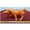Image 5 : 2 12" Vintage Ceramic Orange Bull Figurines