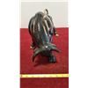 Image 2 : 18" Vintage Black Bull Figurine Ceramic Spanish Fighting Bull