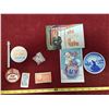Image 1 : Mix Lot Collectables -Postcards & Buttons & Plates