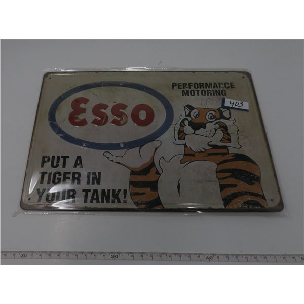 TIN SIGN 8X12 EMBOSSED