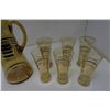 Image 1 : VINTAGE PITCHER W/ 6 GLASSES