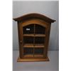 Image 1 : WOOD DISPLAY CABINET 20.5X15"