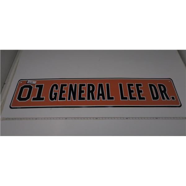 GENERAL LEE STREET SIGN 24X5"