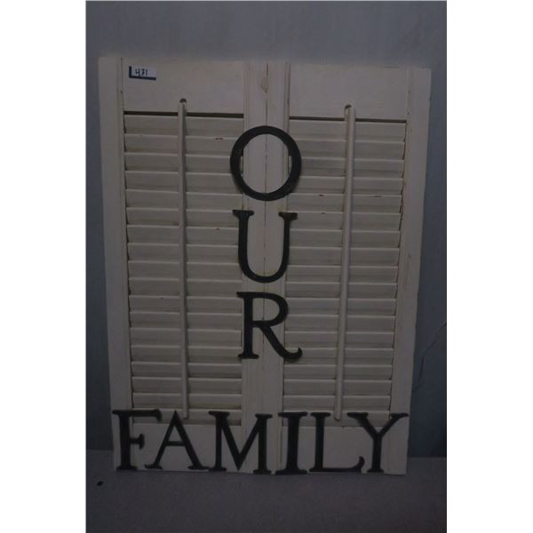 WOODEN WALL ART 18X24"