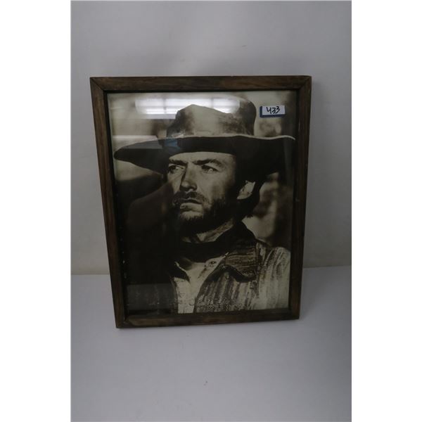 CLINT EASTWOOD PLAIN DRIFTER WOODFRAME 12X15"